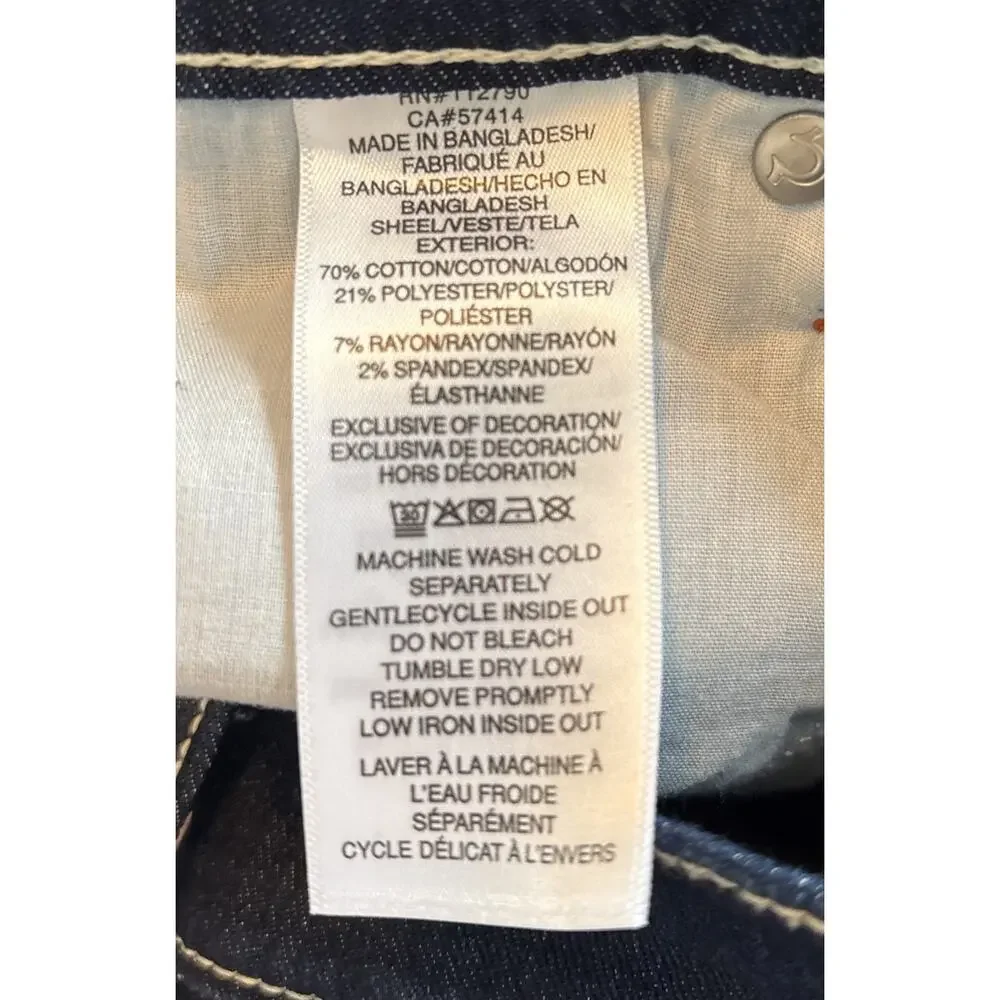 NWT True Religion Geno SN Slim Jeans 34x32 Dark Migration Wash Denim 5 Pocket